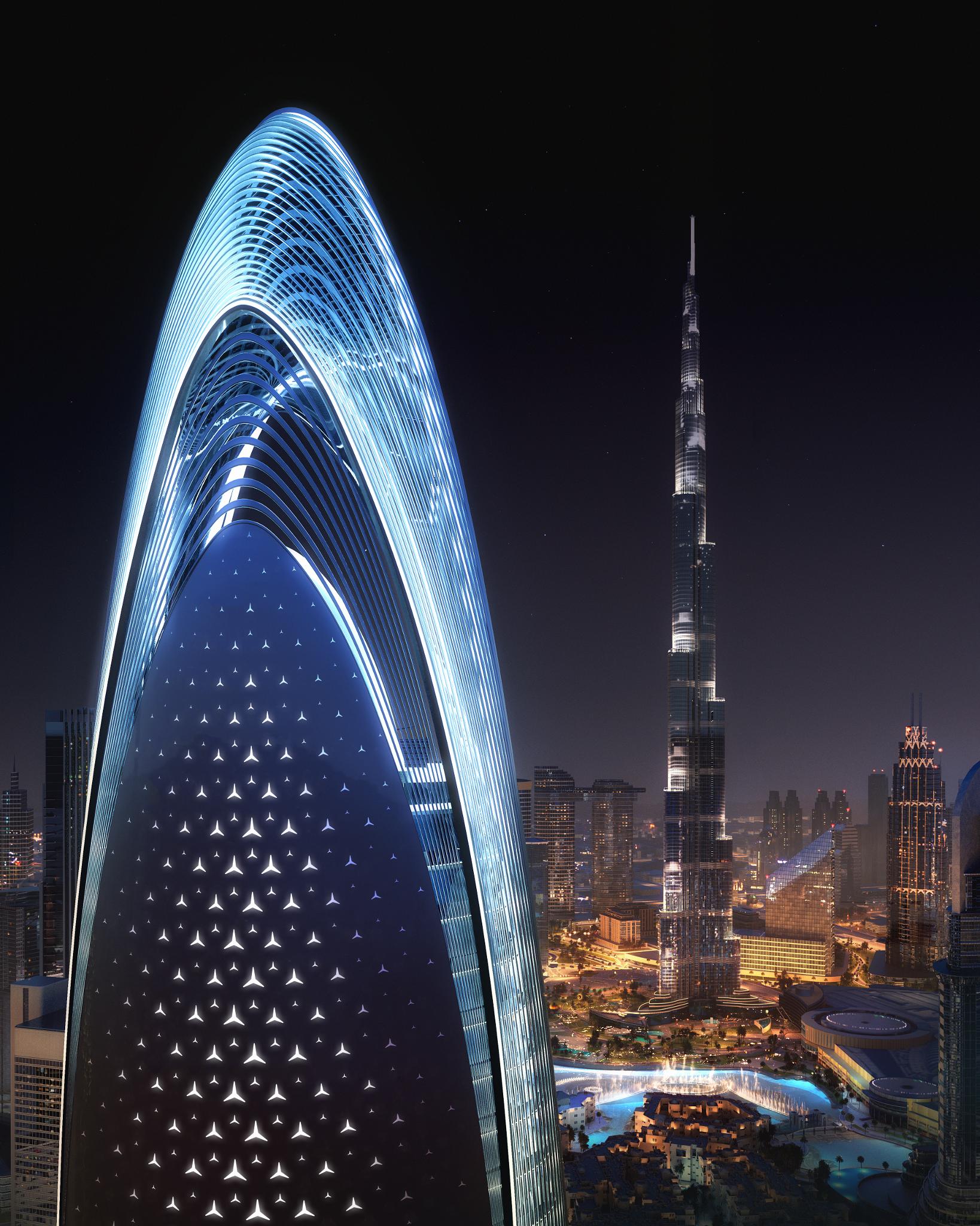 3 Bedroom Luxury Apartments & Penthouses for Sale in Mercedes Benz Palaces by Binghatti